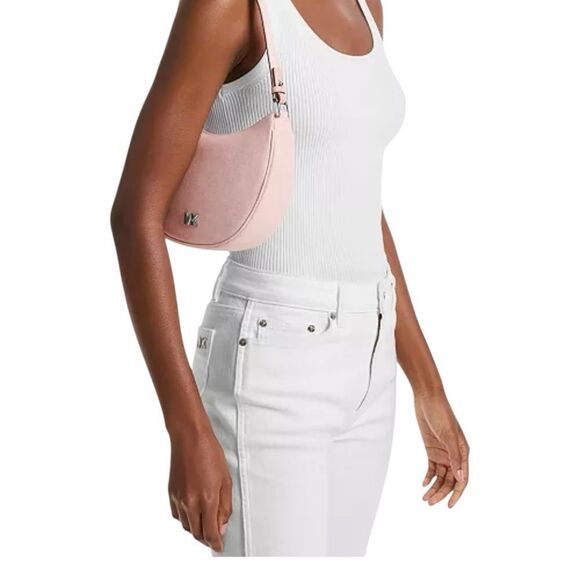 MICHAEL Michael Kors Kyla Small Hazy Pink Convertible Crossbody - Picture 4 of 10